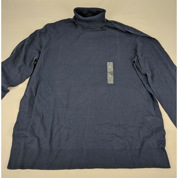 Alfani Sweater sz XL Ink Blue Turtleneck NWT $70 - Picture 3 of 7